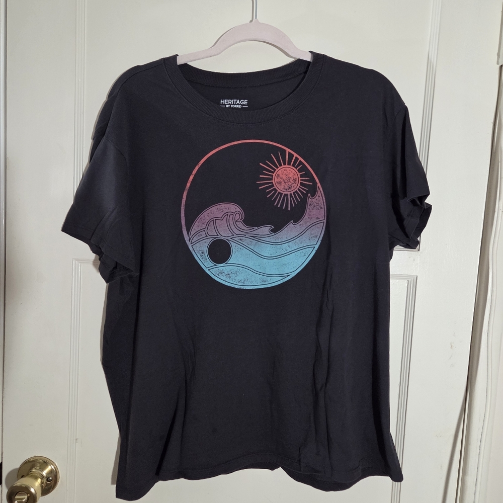 Torrid Dark Gray Graphic Shirt